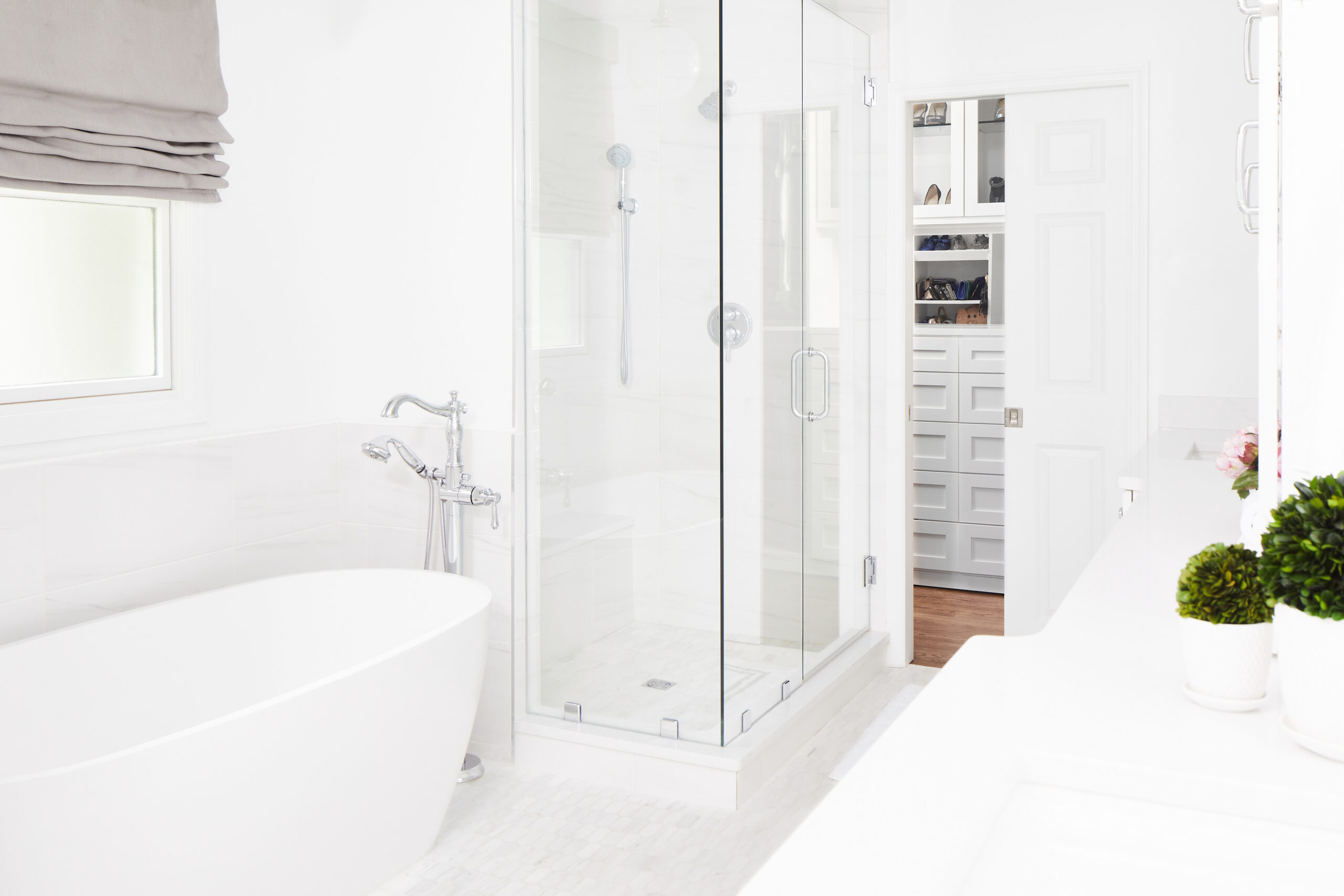 Completed bathroom renovation in Nashville