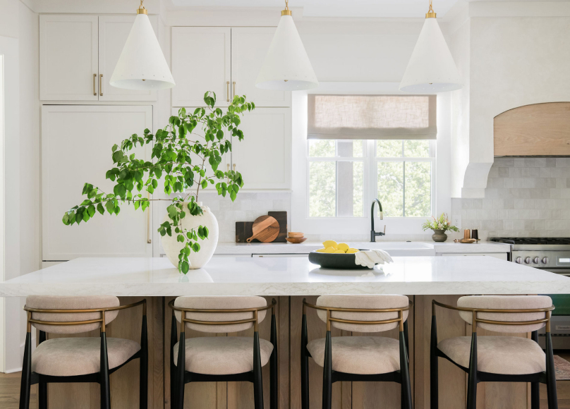 Renovated Nashville kitchen with a large island and pendant lighting